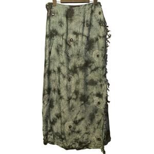 Henna embroidered wrap skirt size os